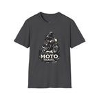 Moto Travel T‑Shirt — Vintage Motorcycle Rider Tee