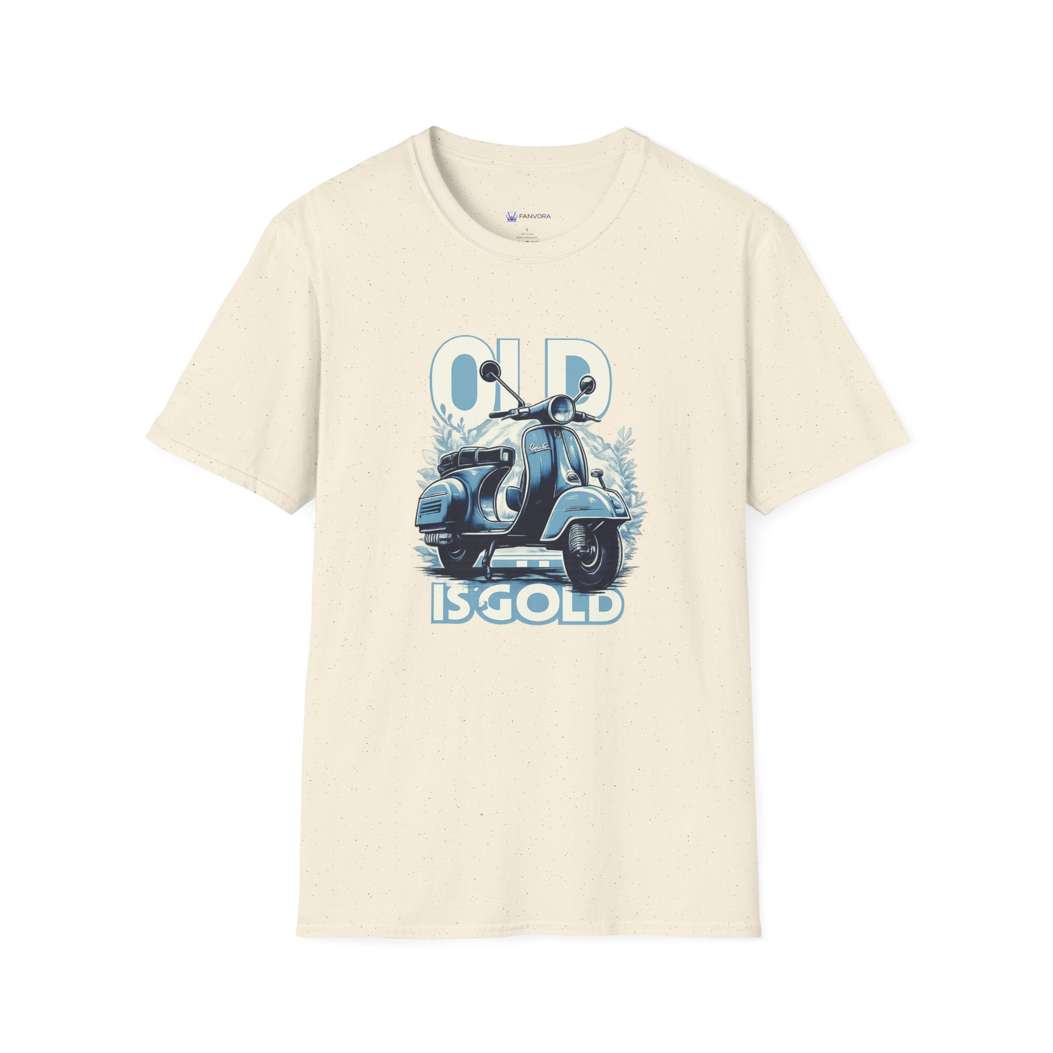 Vintage Scooter T‑Shirt — "Old Is Gold" Retro Vespa Tee