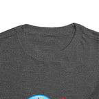 2nd Birthday Toddler Tee — Happy Birthday Number 2 with Cars & Balloons