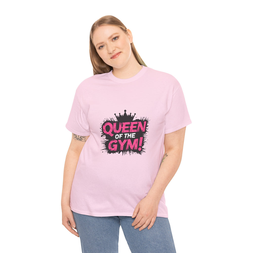 Queen of the Gym T-Shirt — Pink Crown Fitness Tee