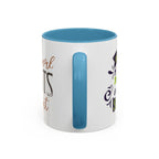 Inspirational "Creativity Never Goes Out of Style" Accent Coffee Mug (Black Handle).
