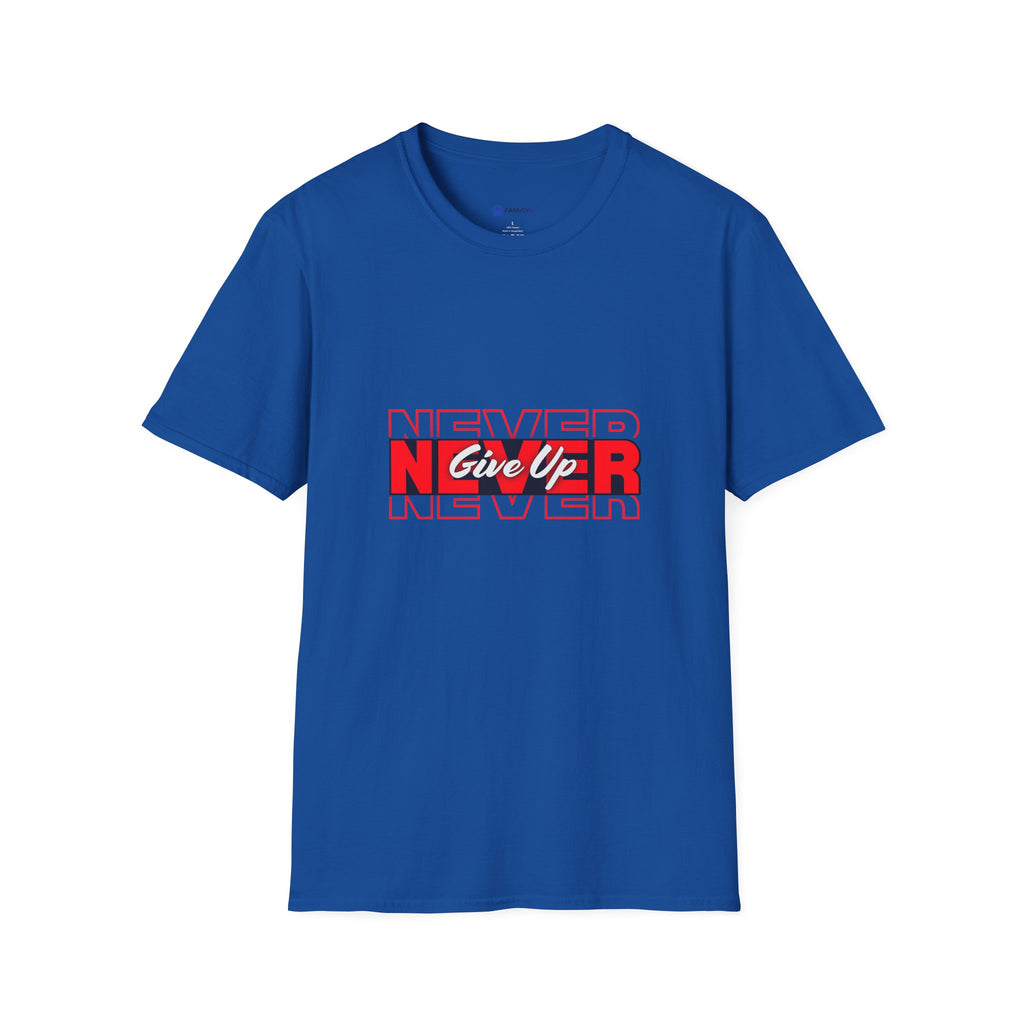 Never Give Up T-Shirt — Motivational Graphic Tee