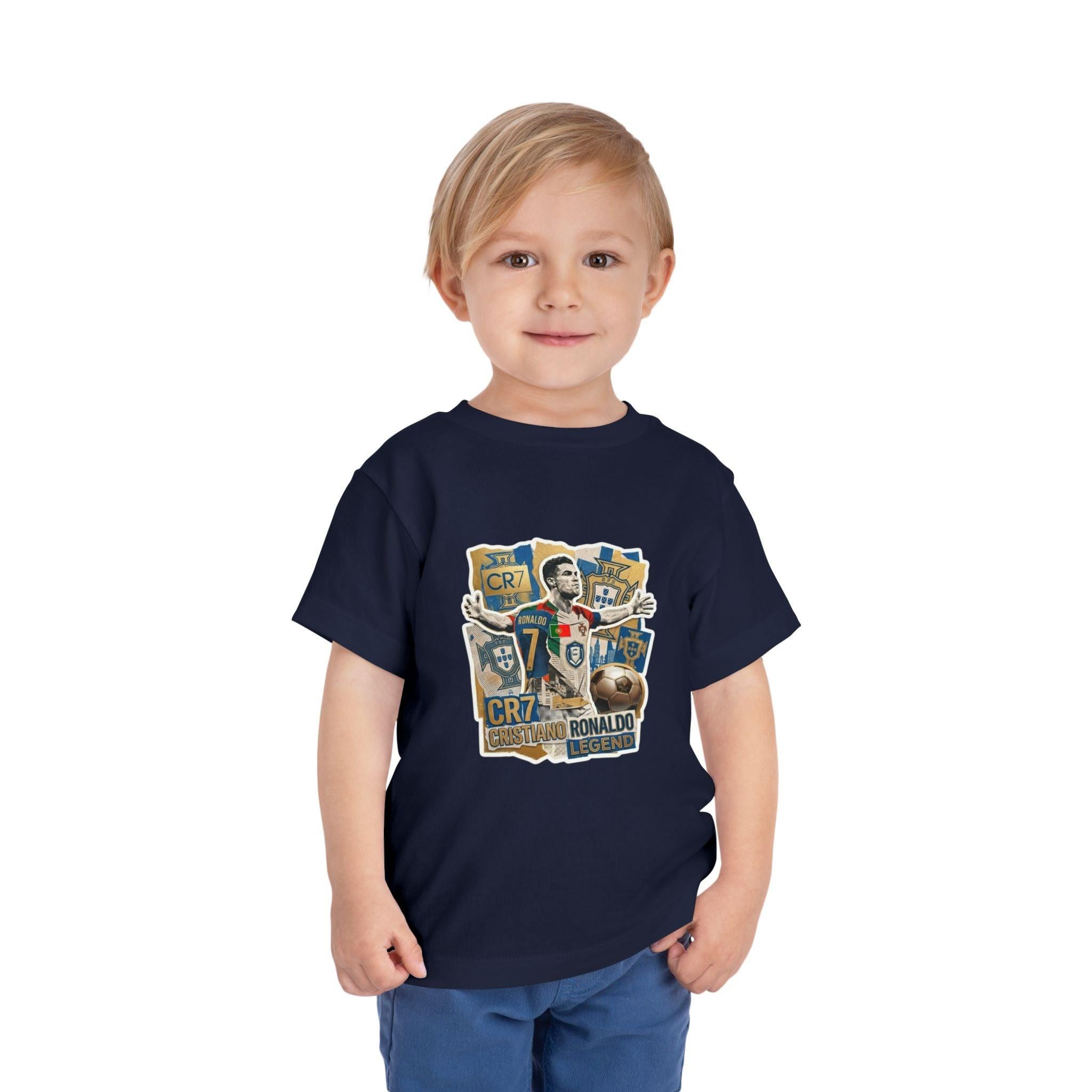 CR7 Fan Inspired Toddler Soccer T‑Shirt — Kids Football Fan Tee
