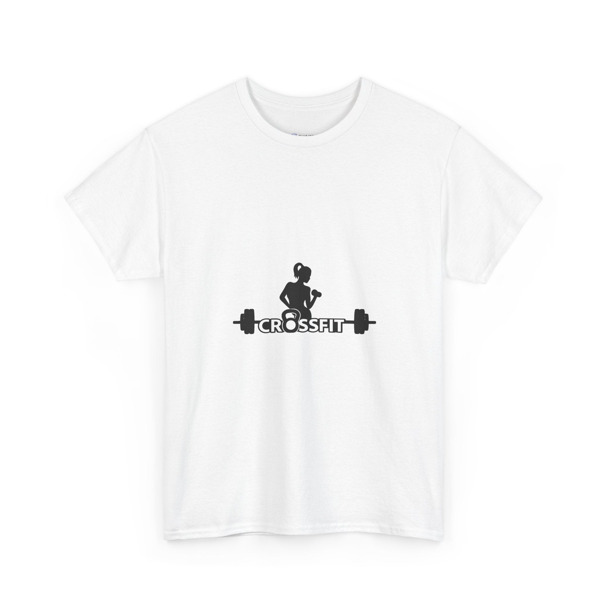 CrossFit Weightlifter T-Shirt — Barbell Silhouette Gym Tee