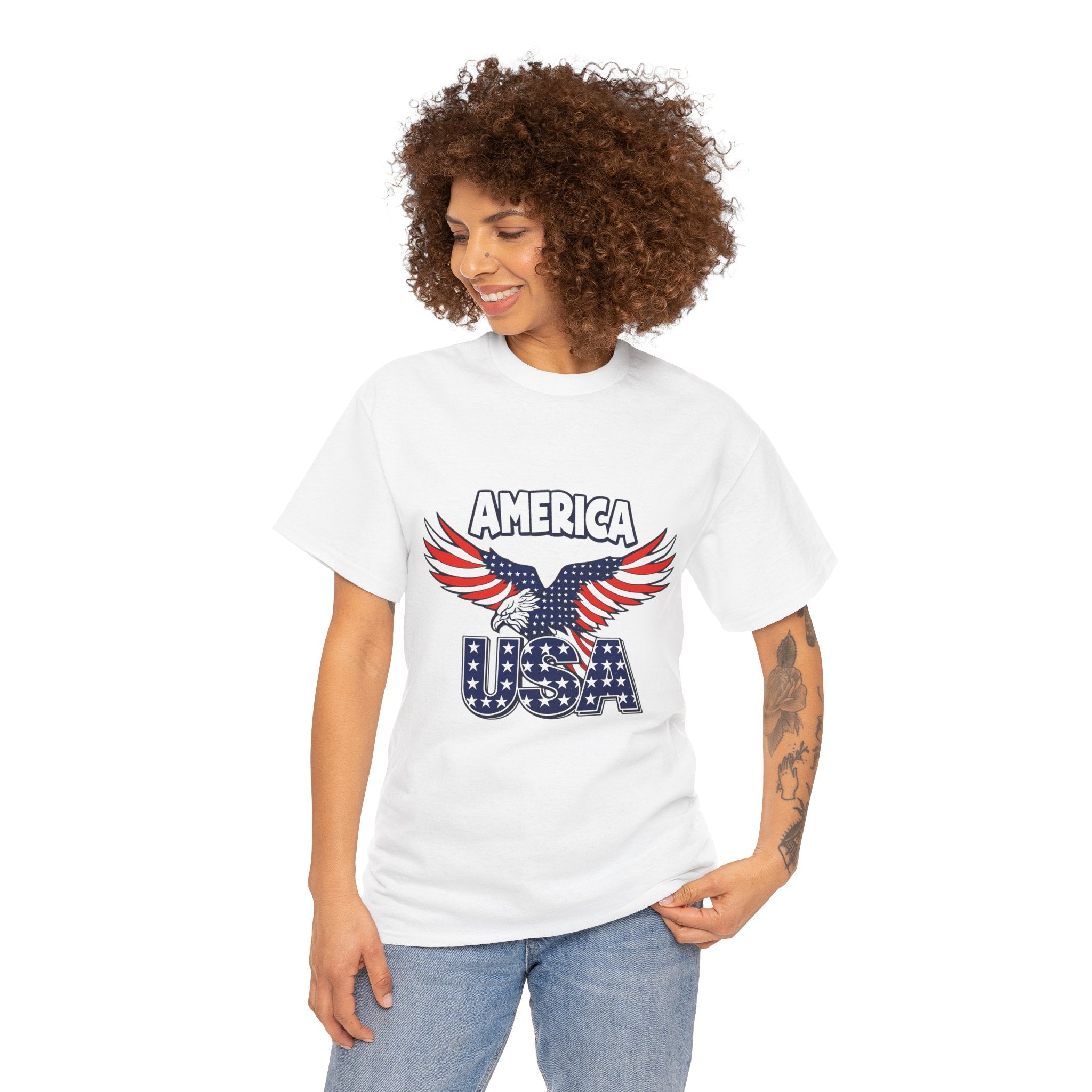 USA Eagle T-Shirt – America Patriotic Graphic Tee for 4th of July