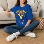 Soccer 'Game Is On' Graphic funny figure design  T‑Shirt