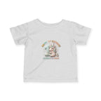 Infant Tee — 'Happy 1st Birthday' Pastel Unicorn Celebrate & Share