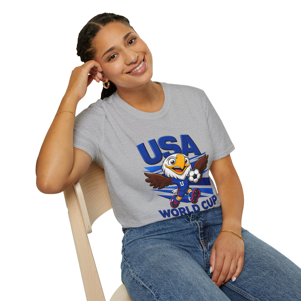 USA  Soccer T-Shirt — Eagle Mascot Graphic