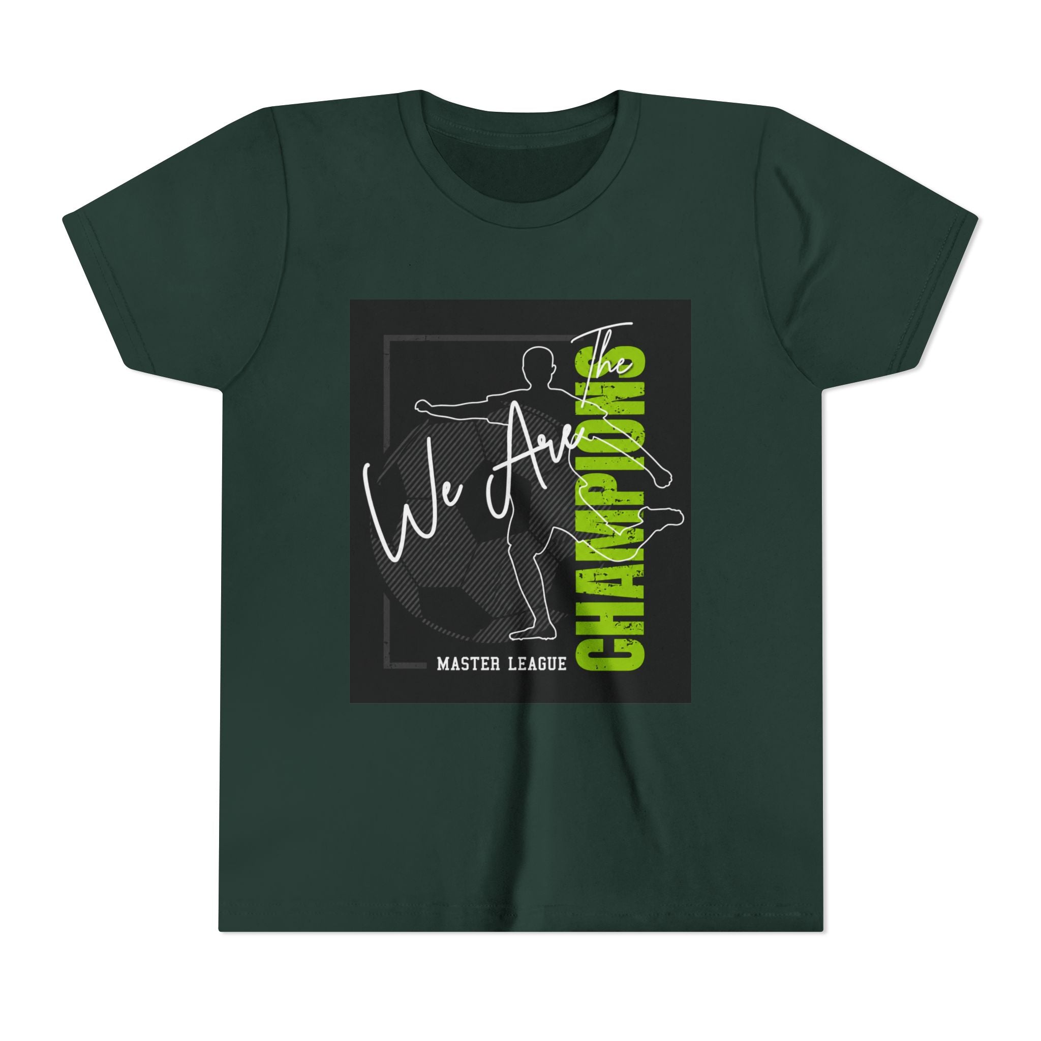 Youth Tee — "We Are Champions" Soccer Champion Graphic Shirt