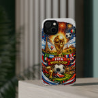 Soccer Magnetic Impact-Resistant Phone Case — FIFA Trophy Design