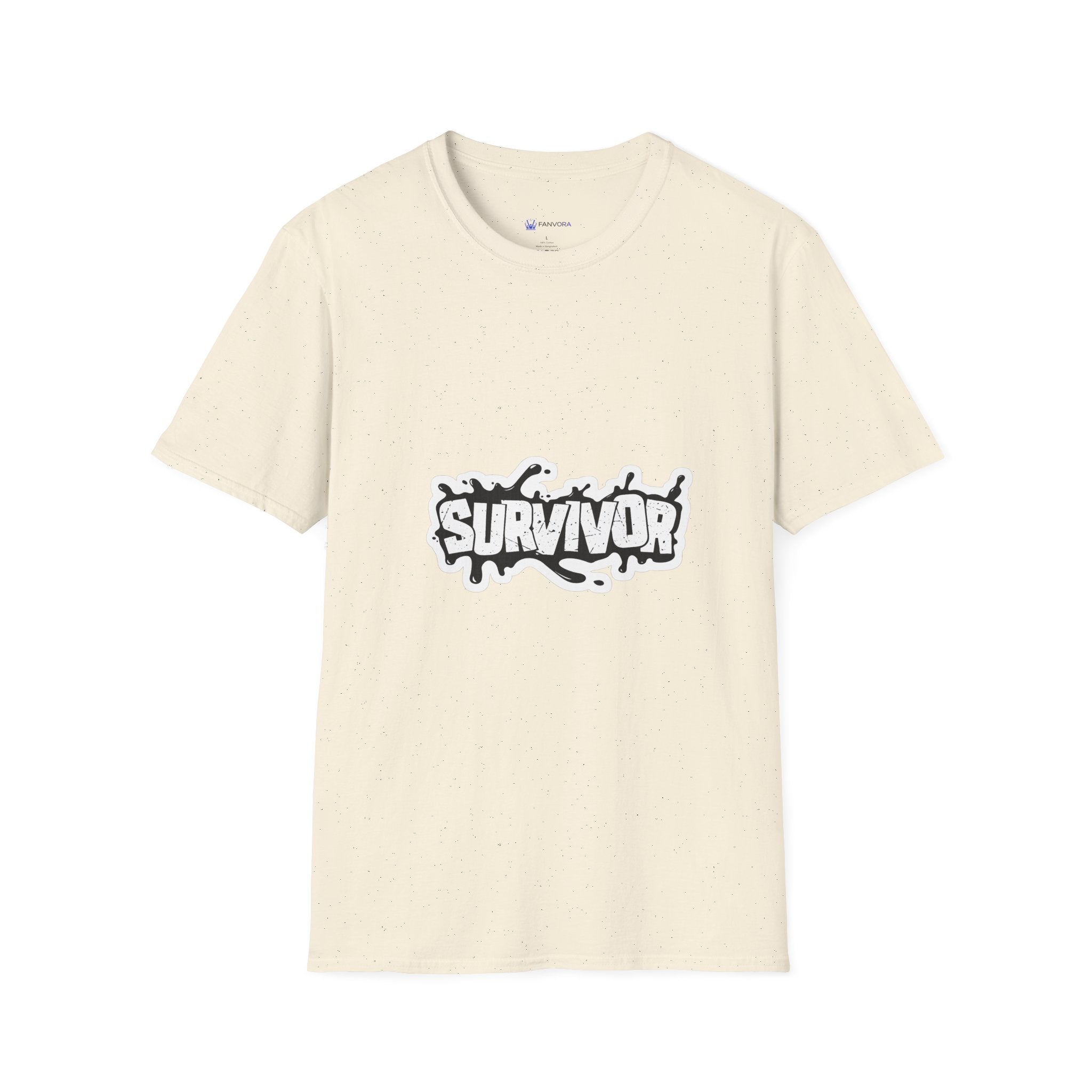 Survivor Graphic T-Shirt — Bold Grunge Logo Tee for Cancer, Trauma & Recovery Awareness
