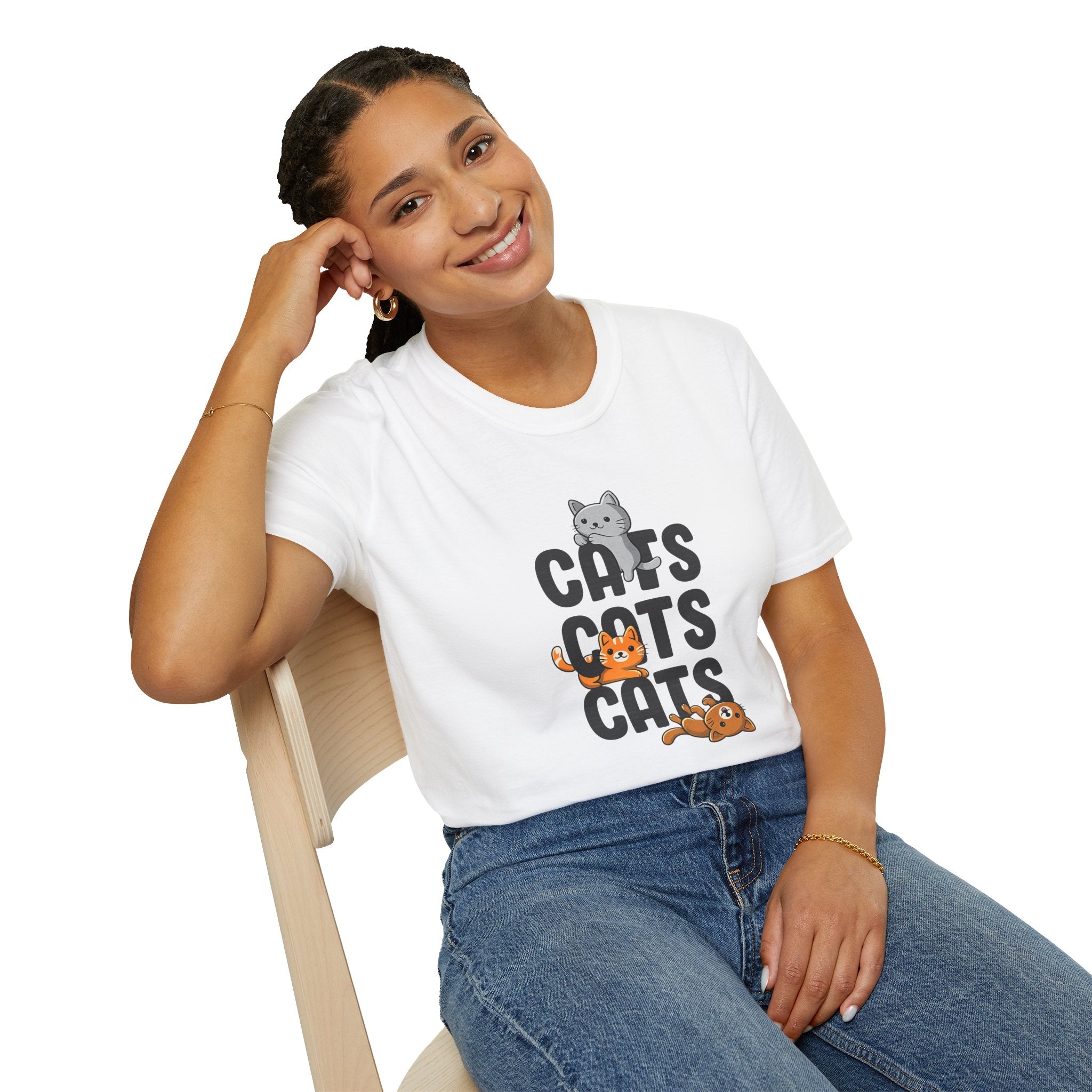 Cats Cats Cats T-Shirt — Cute Kitten Graphic Tee for Cat Lovers