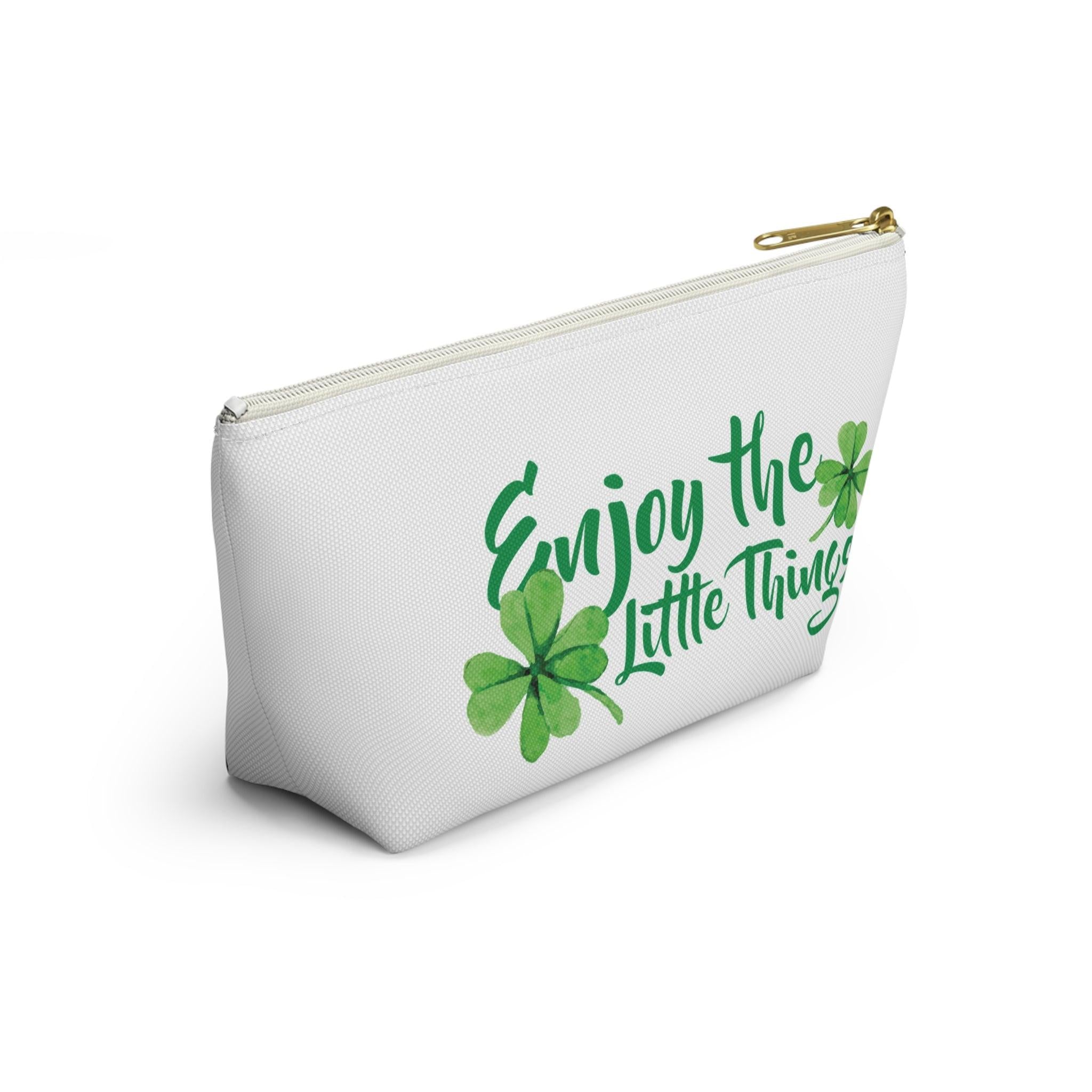 Enjoy the little things inspirational travel pouch