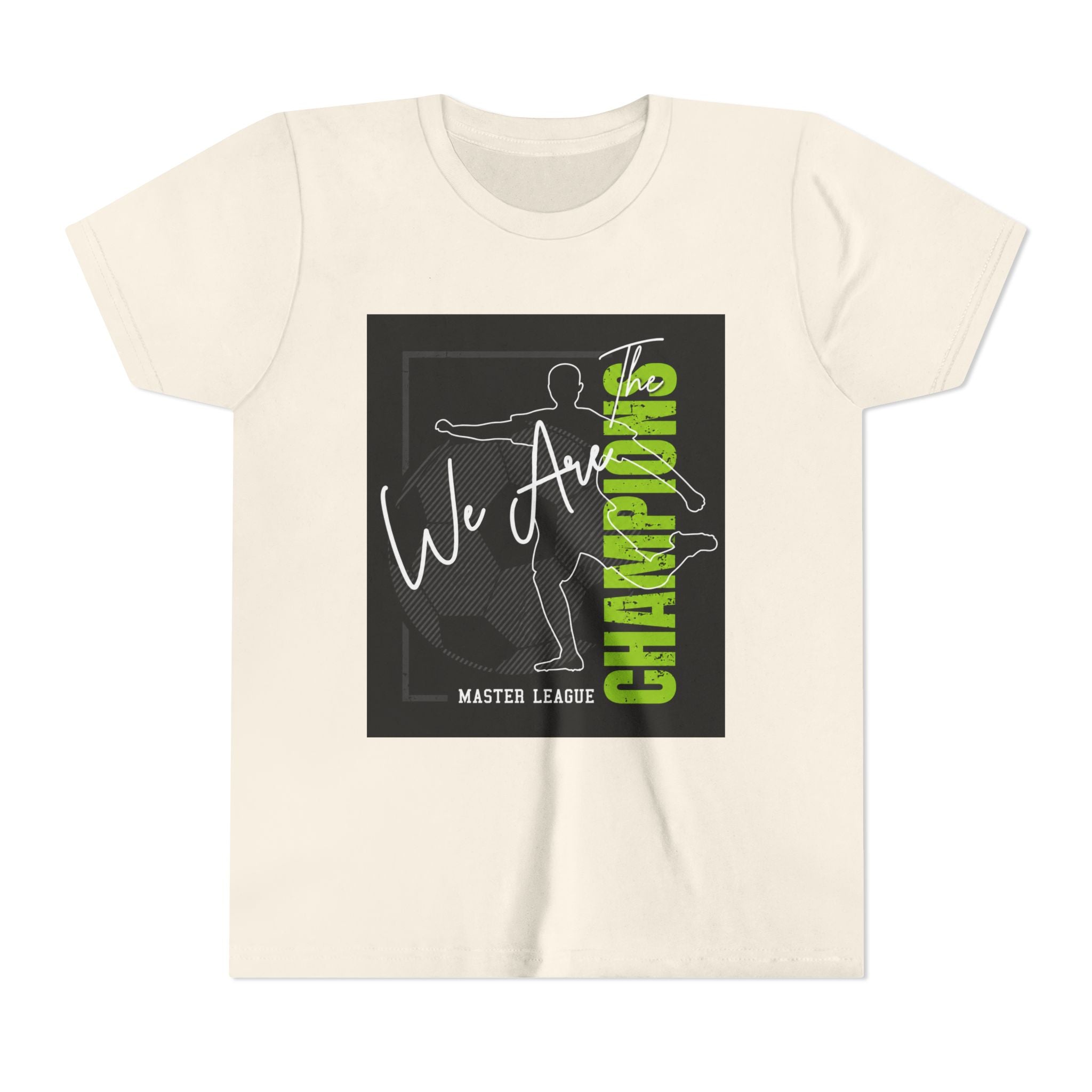 Youth Tee — "We Are Champions" Soccer Champion Graphic Shirt