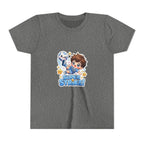 Youth Tee - Cute 'Super Strike!' Soccer Boy Graphic