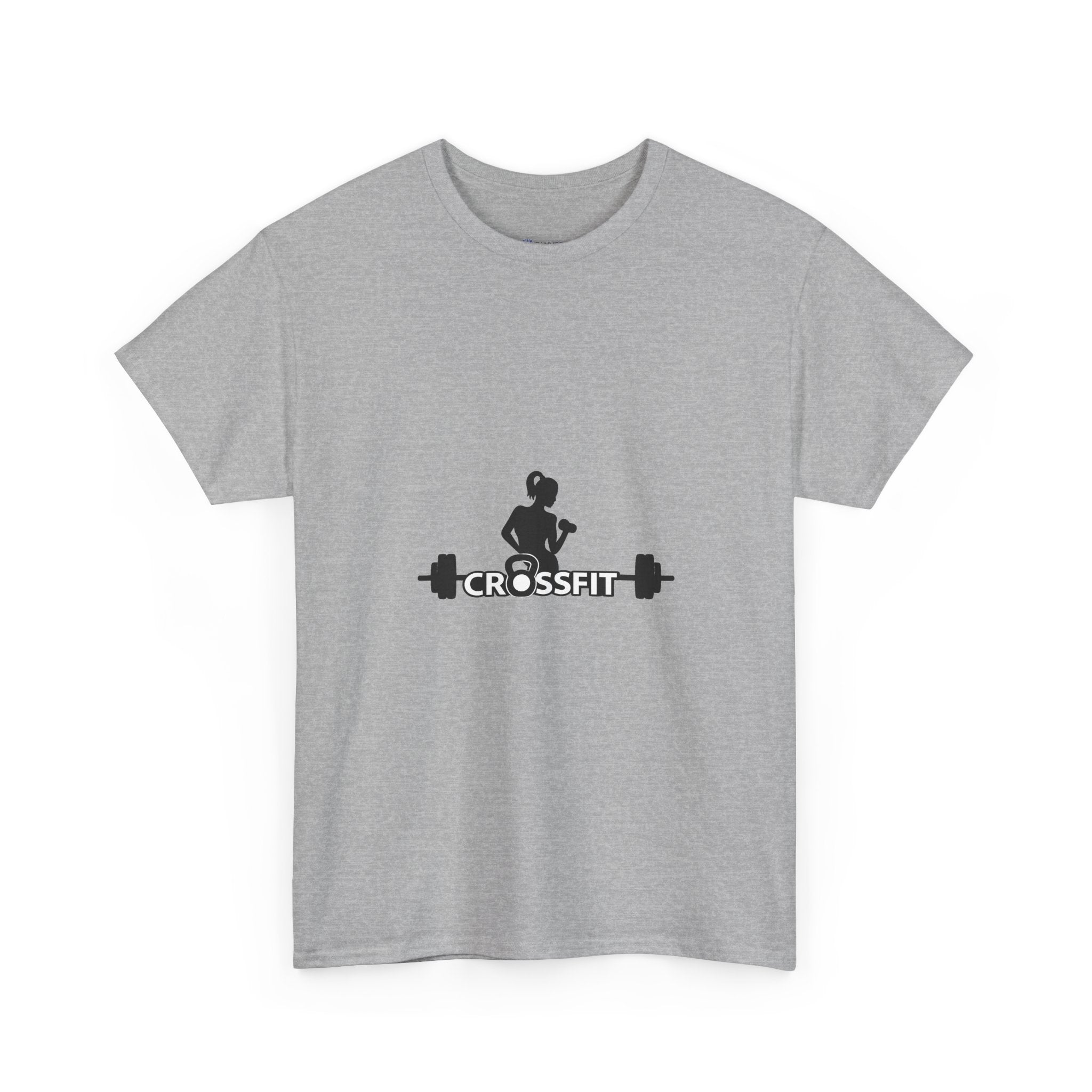 CrossFit Weightlifter T-Shirt — Barbell Silhouette Gym Tee