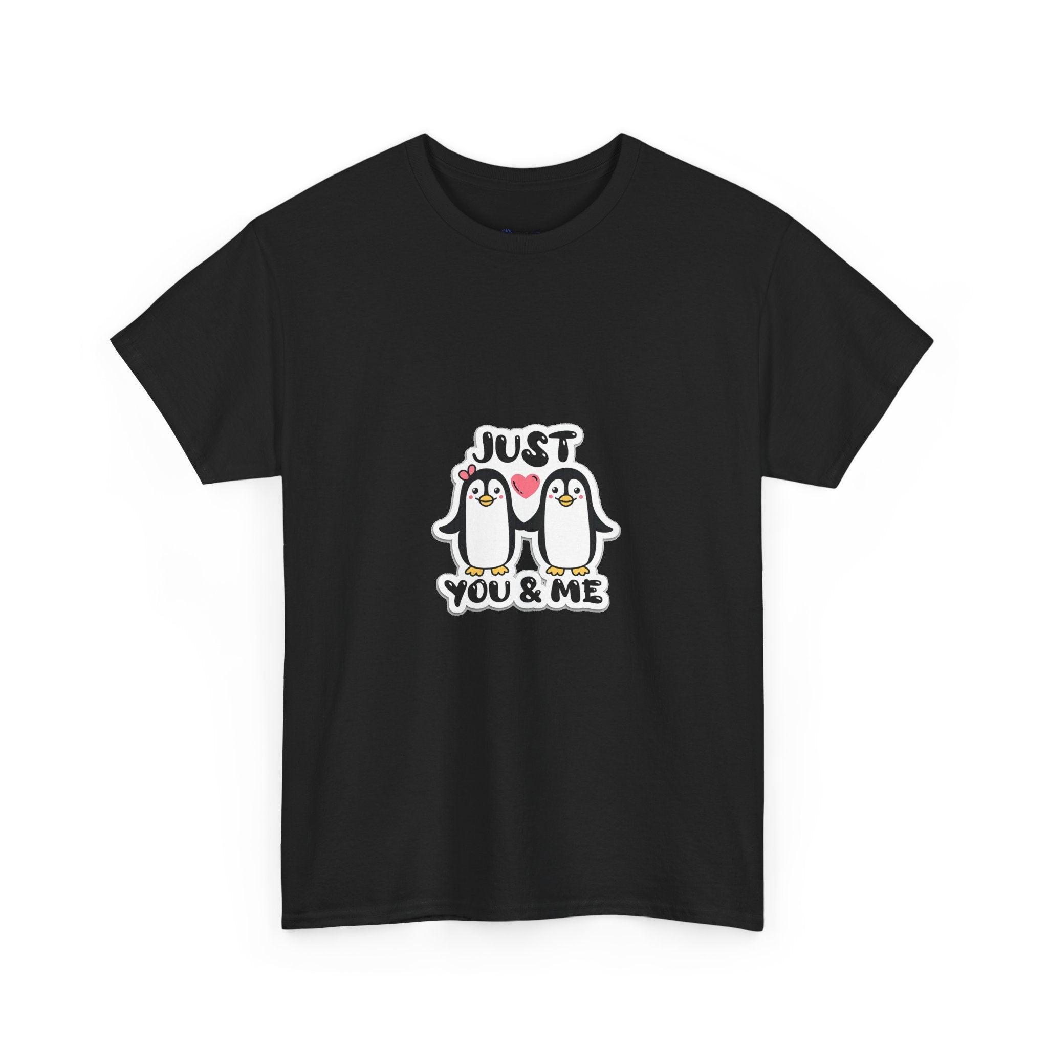 Just You & Me Penguin Tee — Cute Couples Graphic T-Shirt