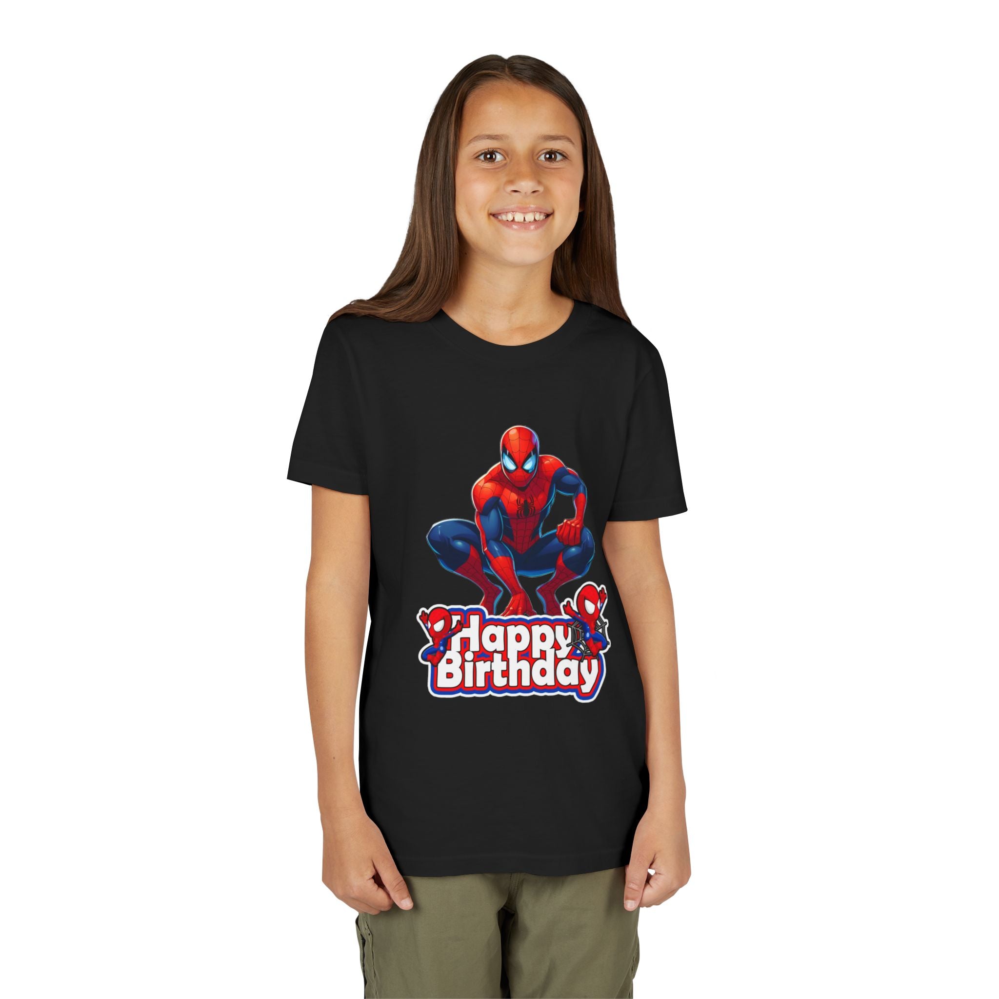 Spider Hero "Happy Birthday" Youth Tee