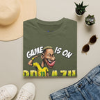 Brazilian Soccer comic style  figure T-Shirt — "Game Is On" Caricature Neymar Fan Tee