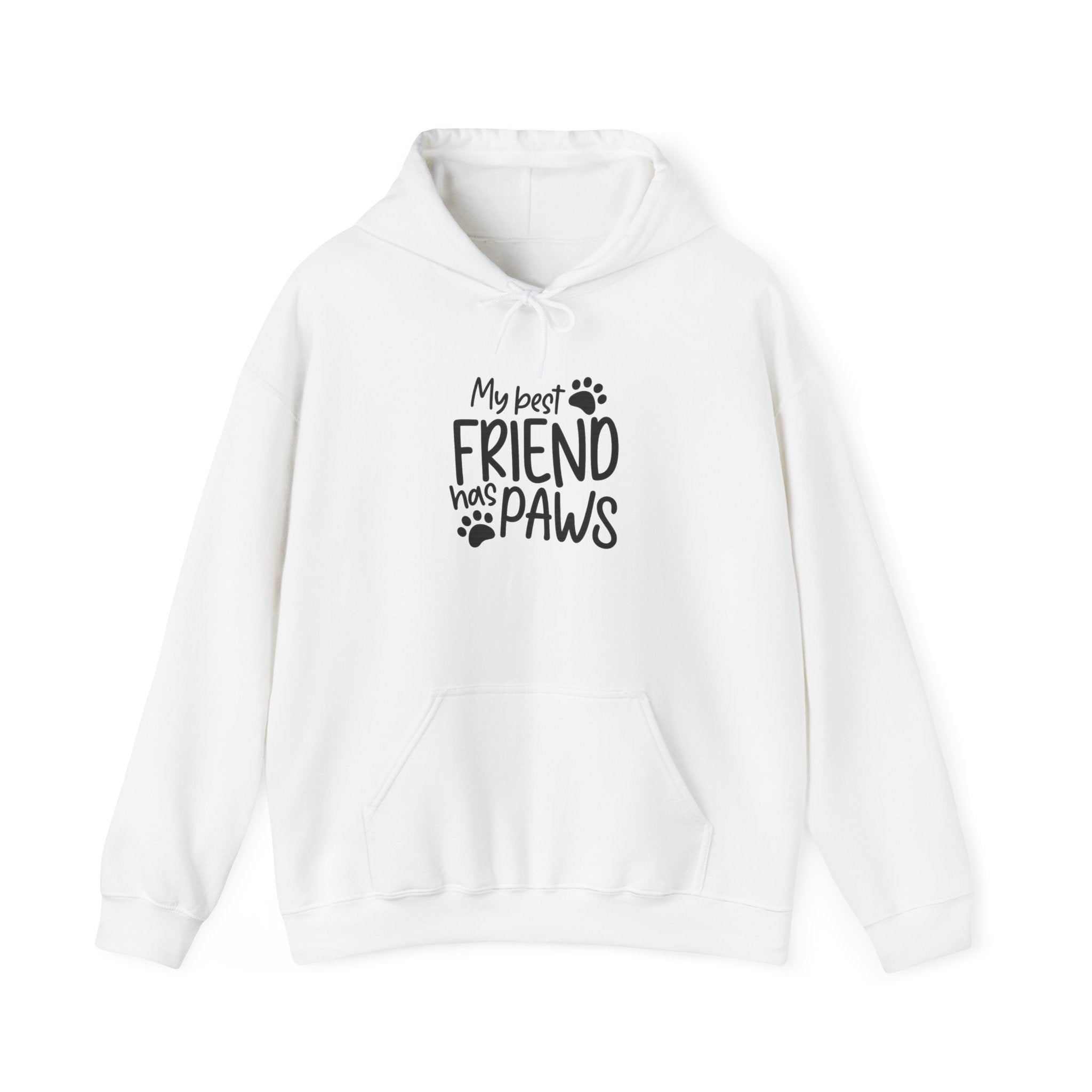 My Best Friend Has Paws Hoodie — Cute Paw Print Pet Lover Sweatshirt