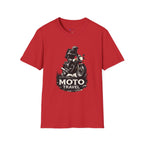 Moto Travel T‑Shirt — Vintage Motorcycle Rider Tee