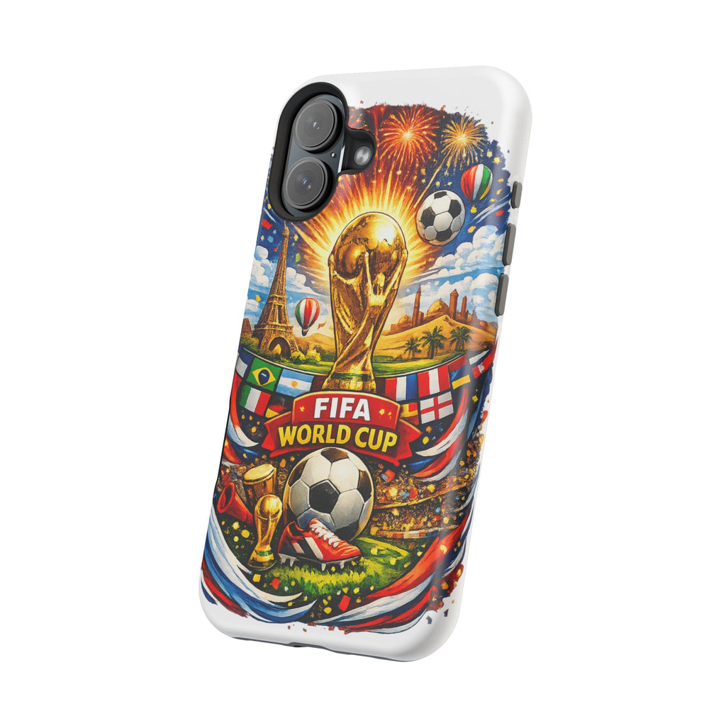 Soccer Magnetic Impact-Resistant Phone Case — FIFA Trophy Design