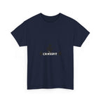 CrossFit Weightlifter T-Shirt — Barbell Silhouette Gym Tee