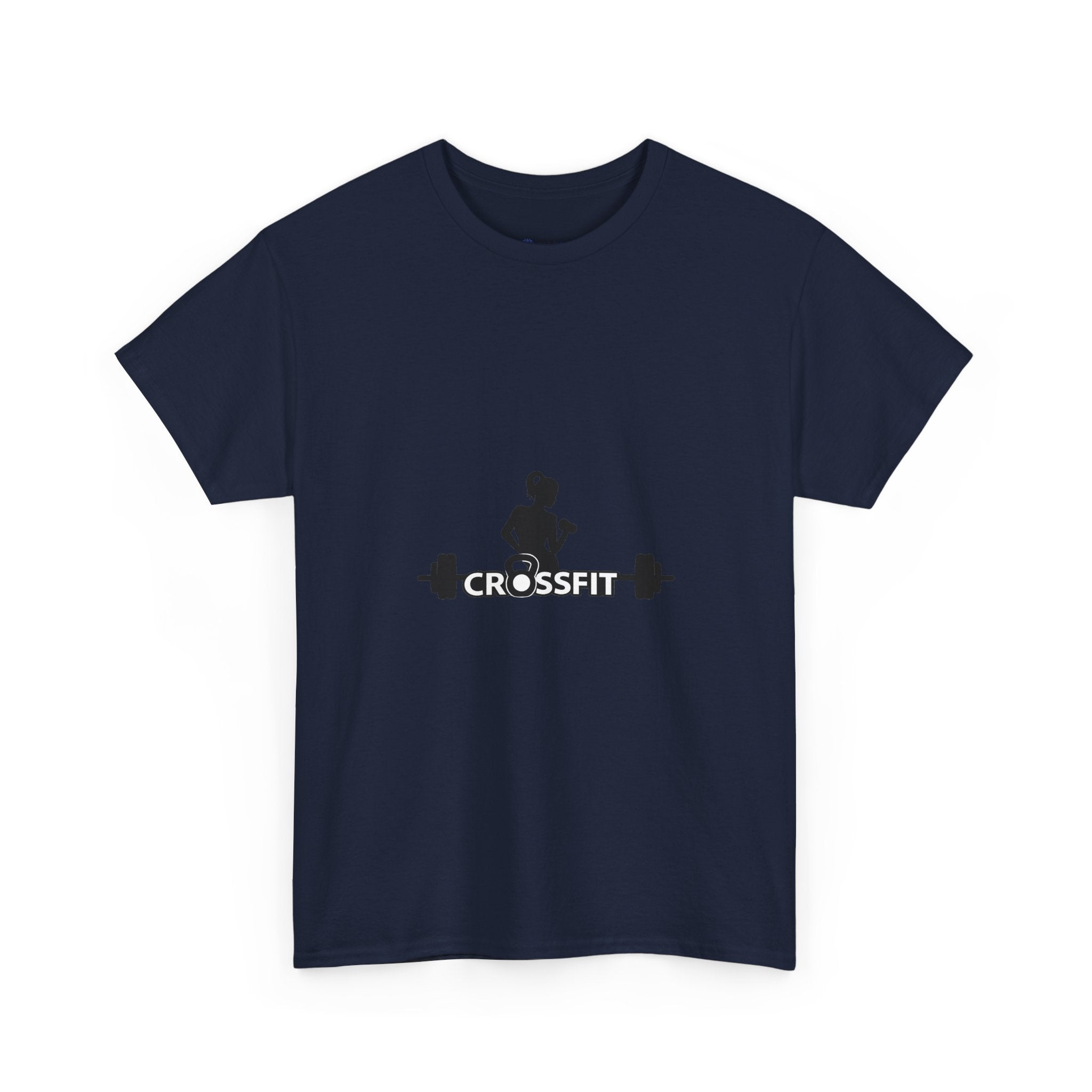 CrossFit Weightlifter T-Shirt — Barbell Silhouette Gym Tee