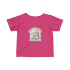 Infant Tee — 'Happy 1st Birthday' Pastel Unicorn Celebrate & Share