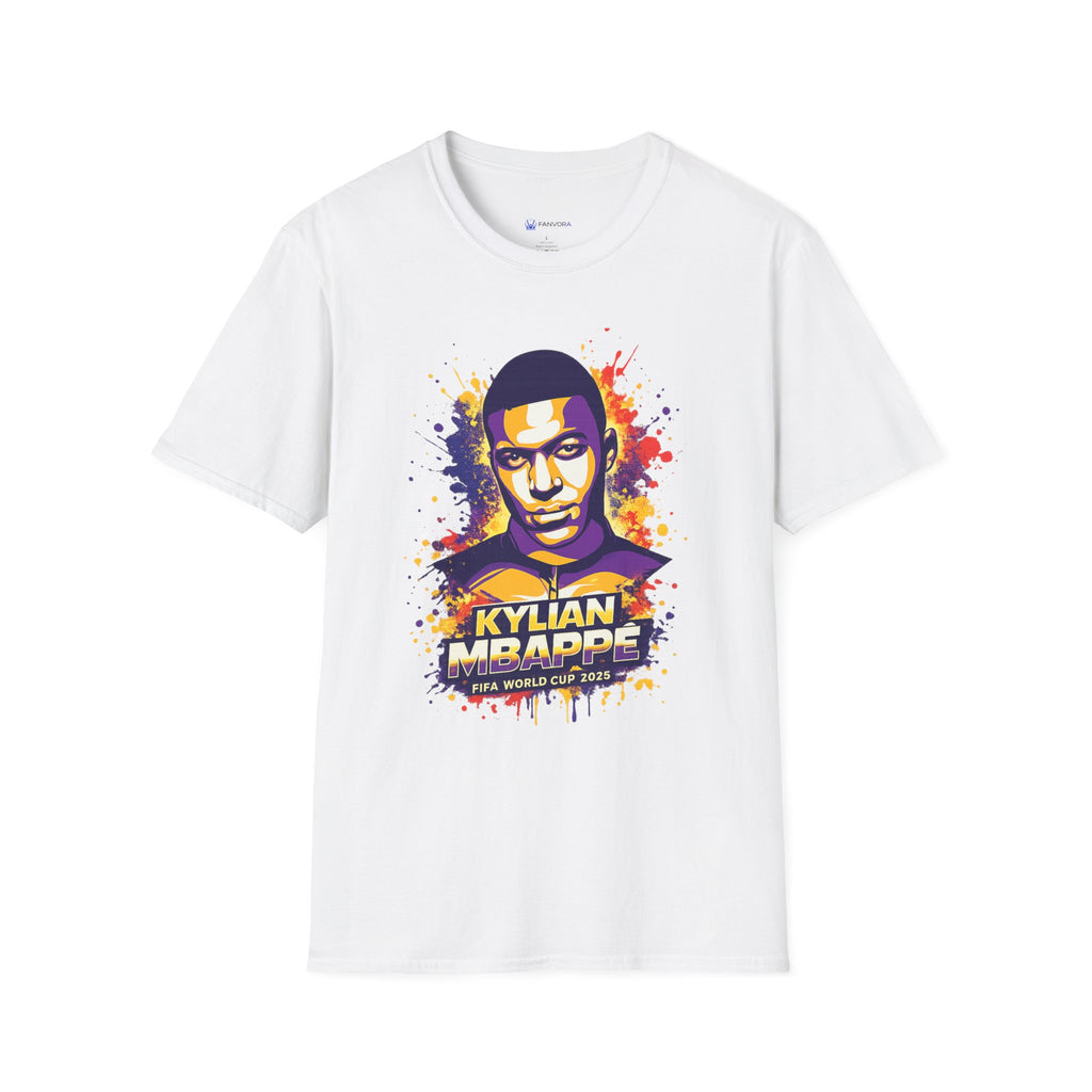 France legend Graphic T-Shirt — Vibrant Splash Portrait Soccer Fan Tee