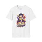 France legend Graphic T-Shirt — Vibrant Splash Portrait Soccer Fan Tee