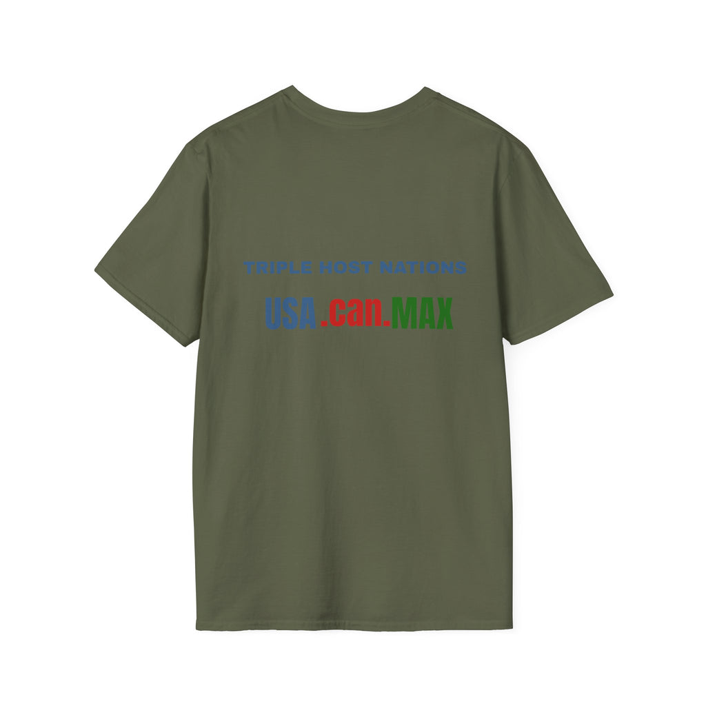 Soccer  Cup T-Shirt – "Go Team! Cup Soccer" USA Flag Design