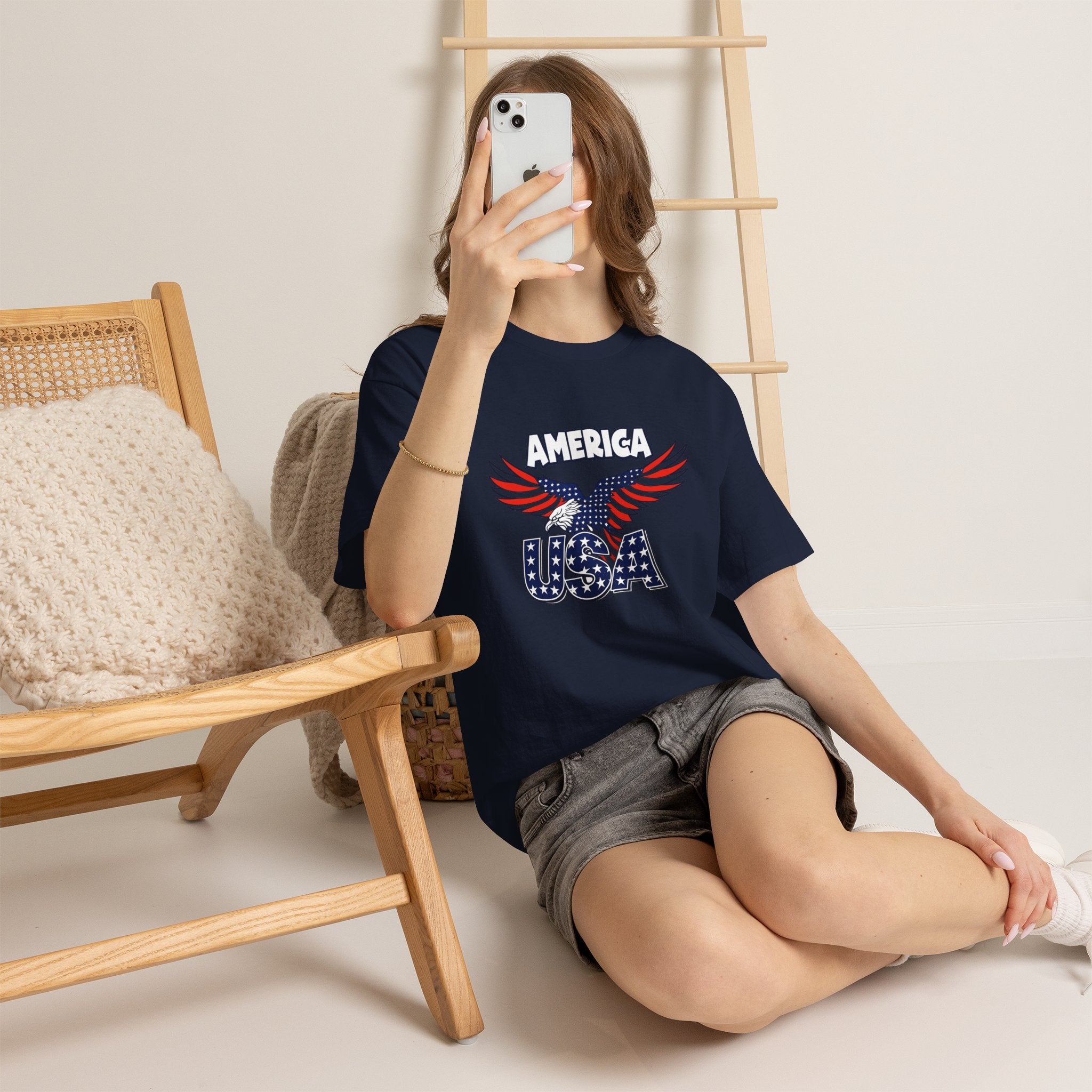 USA Eagle T-Shirt – America Patriotic Graphic Tee for 4th of July