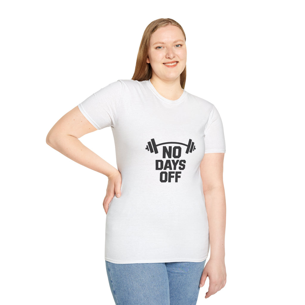 No Days Off T-Shirt — Motivational Gym Workout Tee