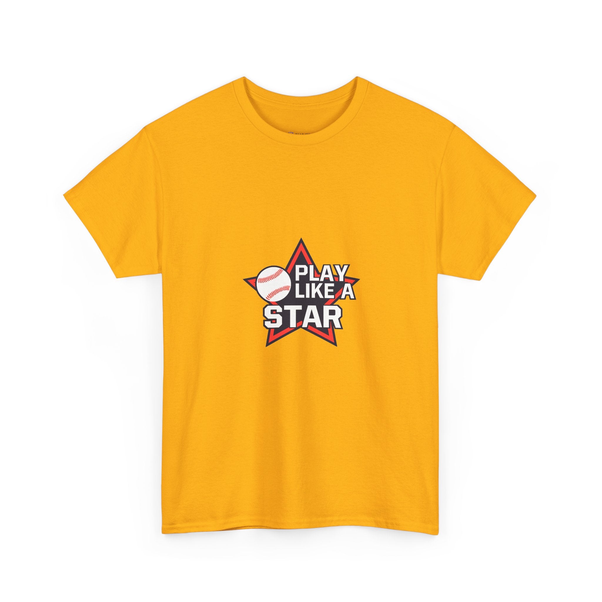Play Like a Star Baseball Tee — Kids & Youth Sports Shirt