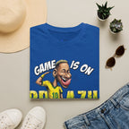Brazilian Soccer comic style  figure T-Shirt — "Game Is On" Caricature Neymar Fan Tee