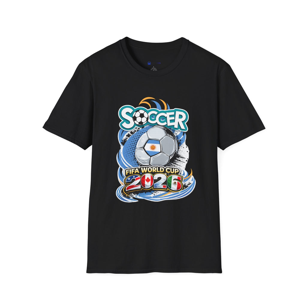 Soccer 2026  Graphic T-Shirt — Retro Ball Design soccer cup tee