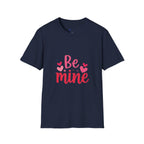 Valentine "Be Mine" T-Shirt — Cute Heart Graphic Tee for Women & Couples