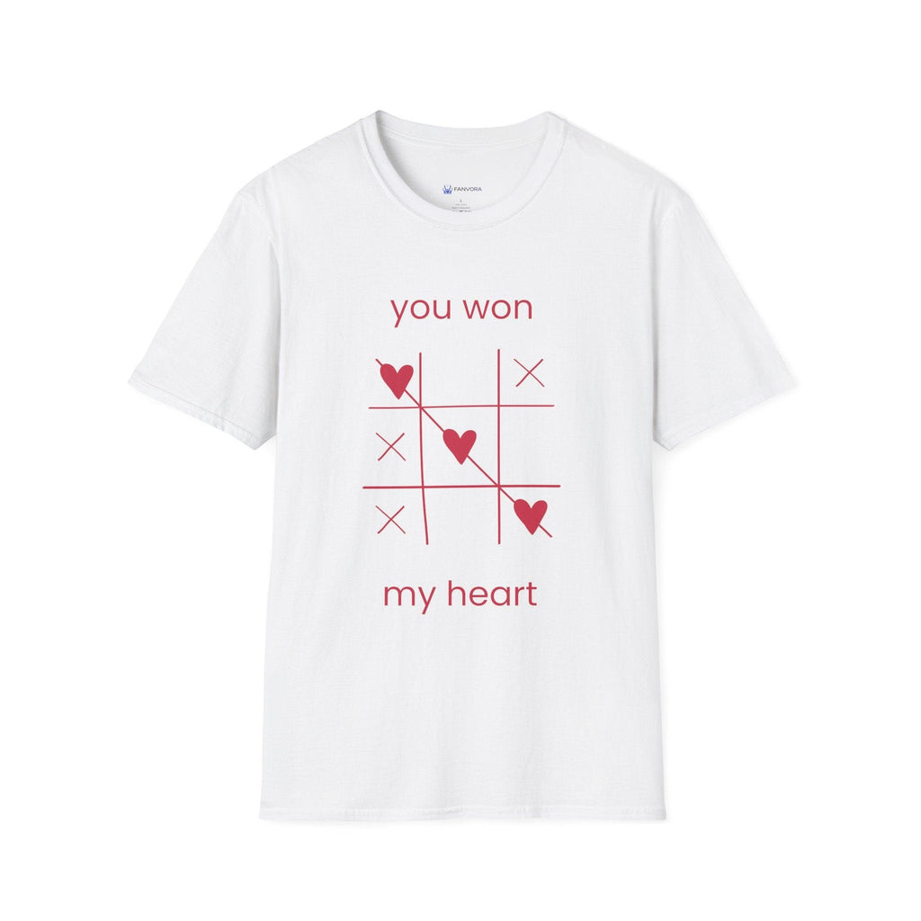 You Won My Heart tic tac toe t-shirt