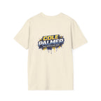 Soccer Player Graphic T-Shirt — 'England Legend' Blue Splash Design