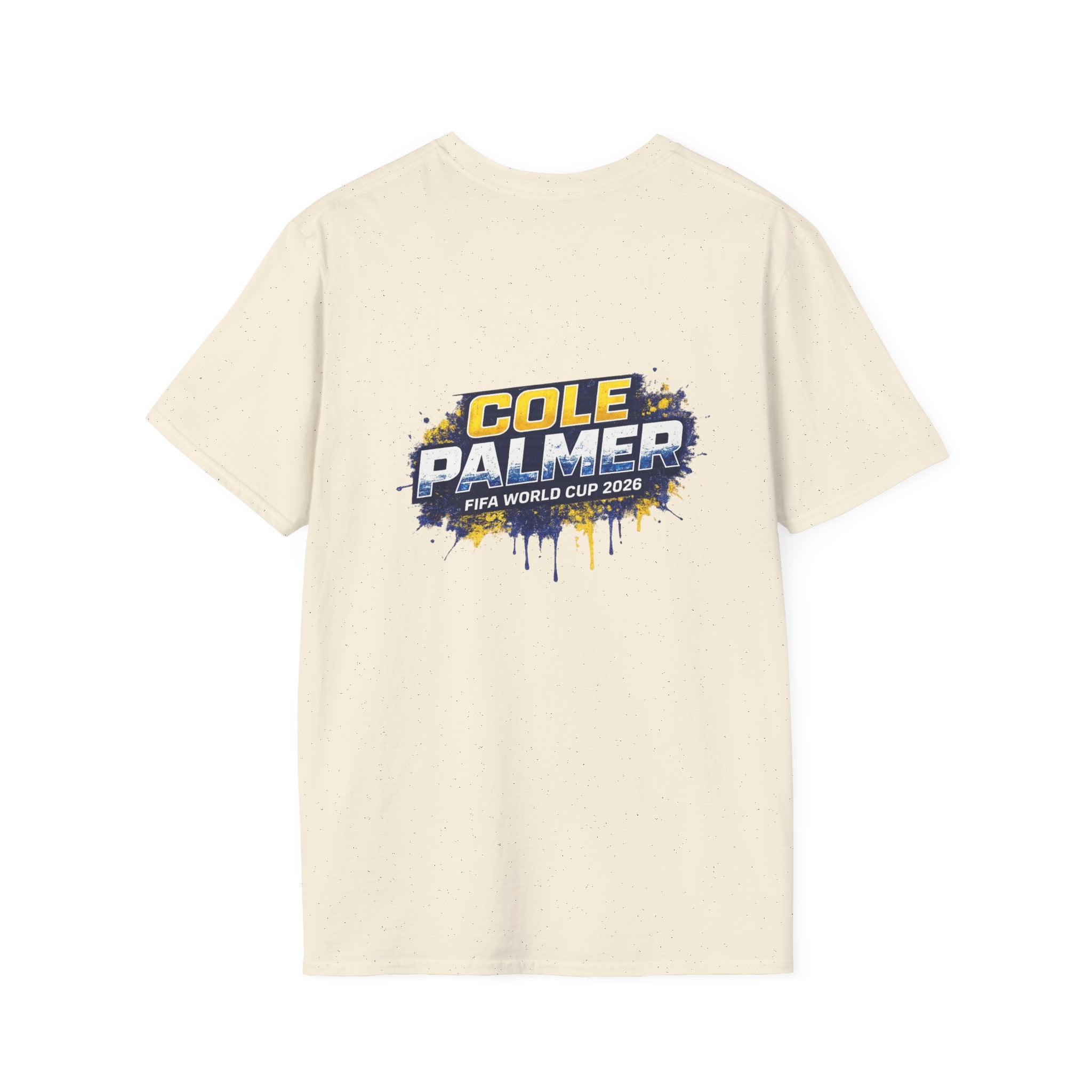 Soccer Player Graphic T-Shirt — 'England Legend' Blue Splash Design