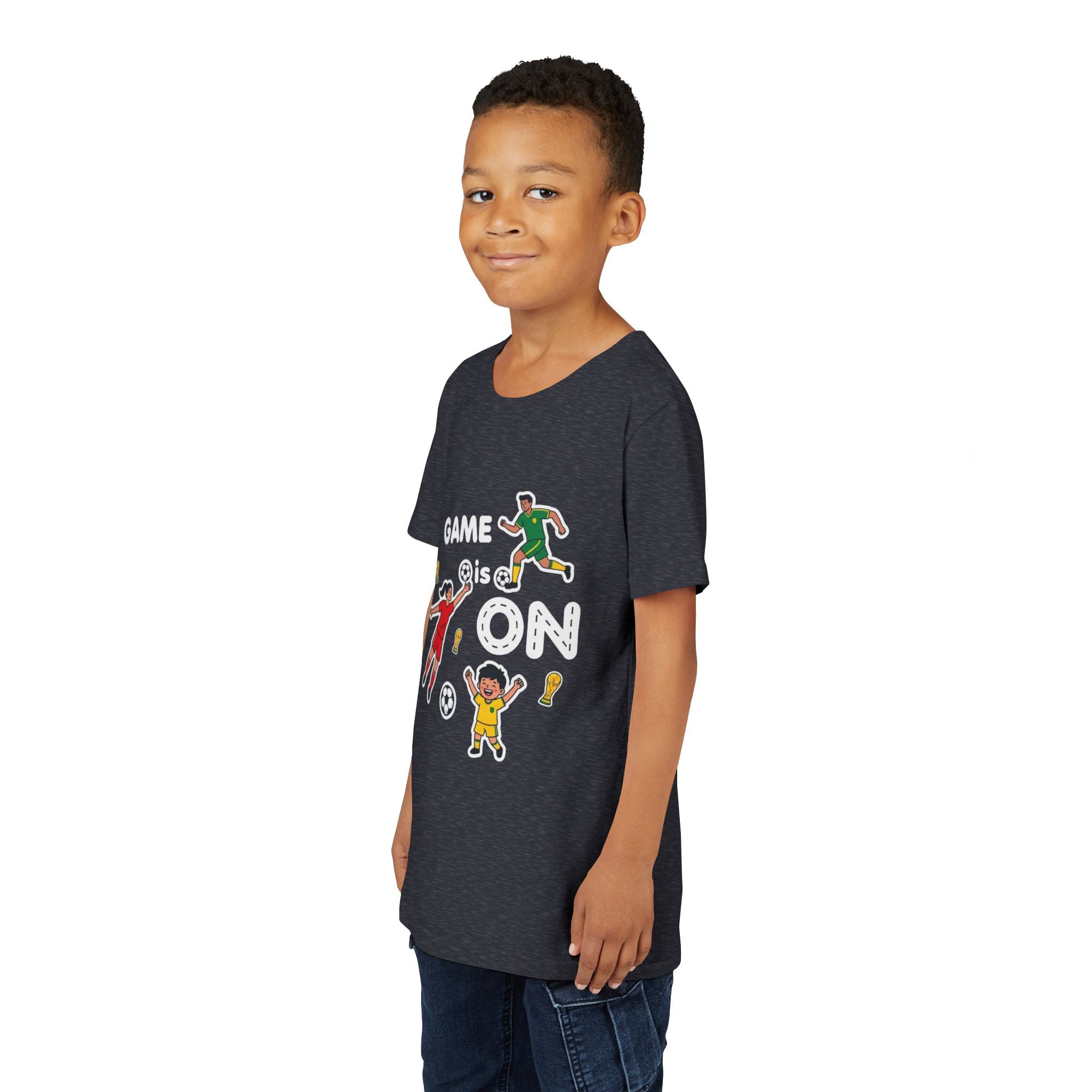 Kids Soccer Players T-Shirt 2026— Youth Football Team Tee