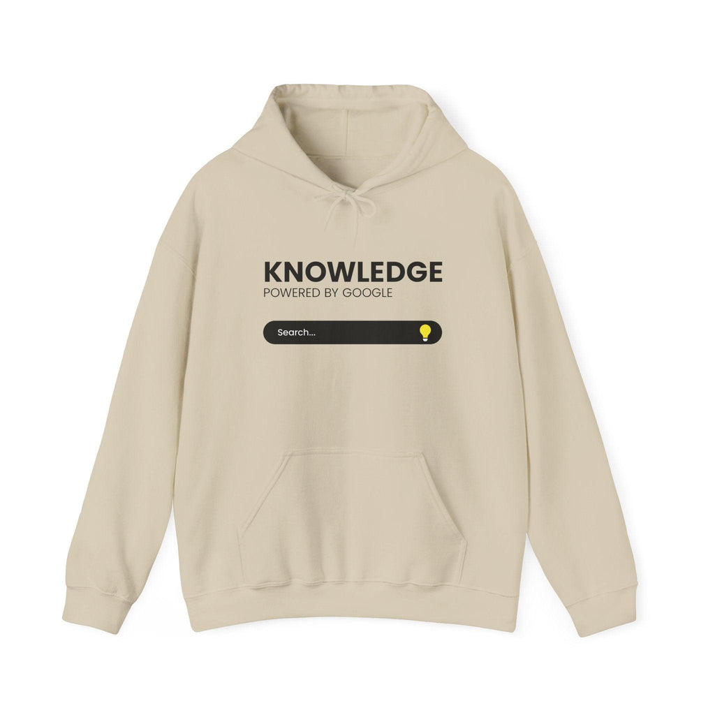 Knowledge Search Hoodie — "Knowledge Powered by Google" Pullover.