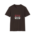 Gym Mode T-Shirt — Fitness Workout Tee with Dumbbell Graphic