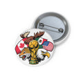 Soccer Fan Pin Button — Canada, Mexico & USA Retro Soccer Badge