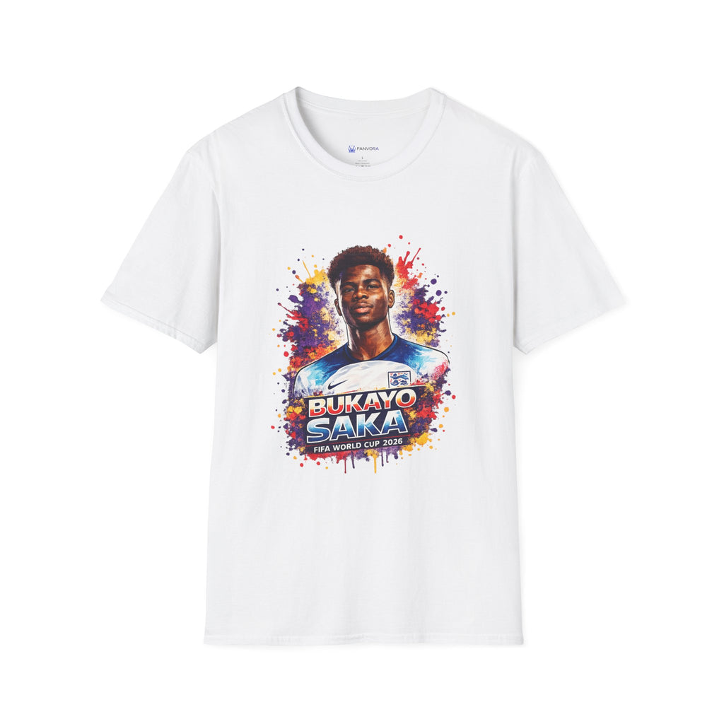 England Lagend Portrait T-Shirt — Color Splash Football Fan Tee