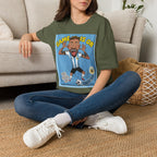 Soccer Fan T-Shirt — "Game Is On" Cartoon Player Graphic