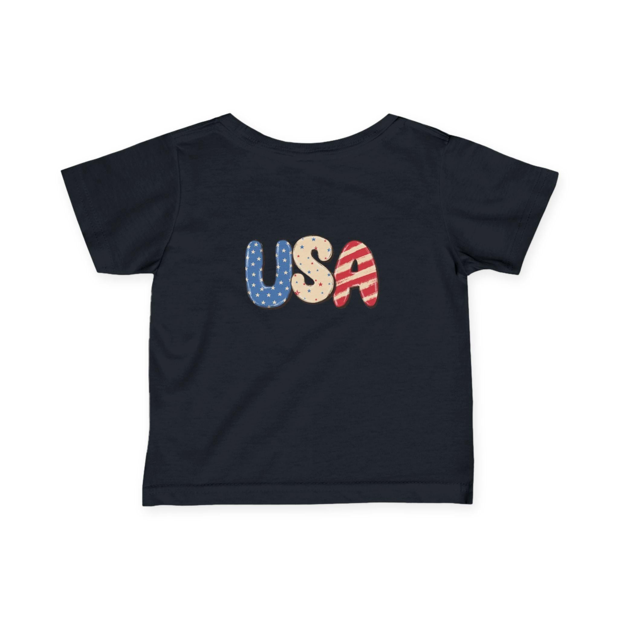 Infant 4th of July Tee — Cute USA Baby Patriotic Shirt.