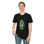 Retro Game Controller T-Shirt — 'STED' Vertical Gamer Graphic Tee
