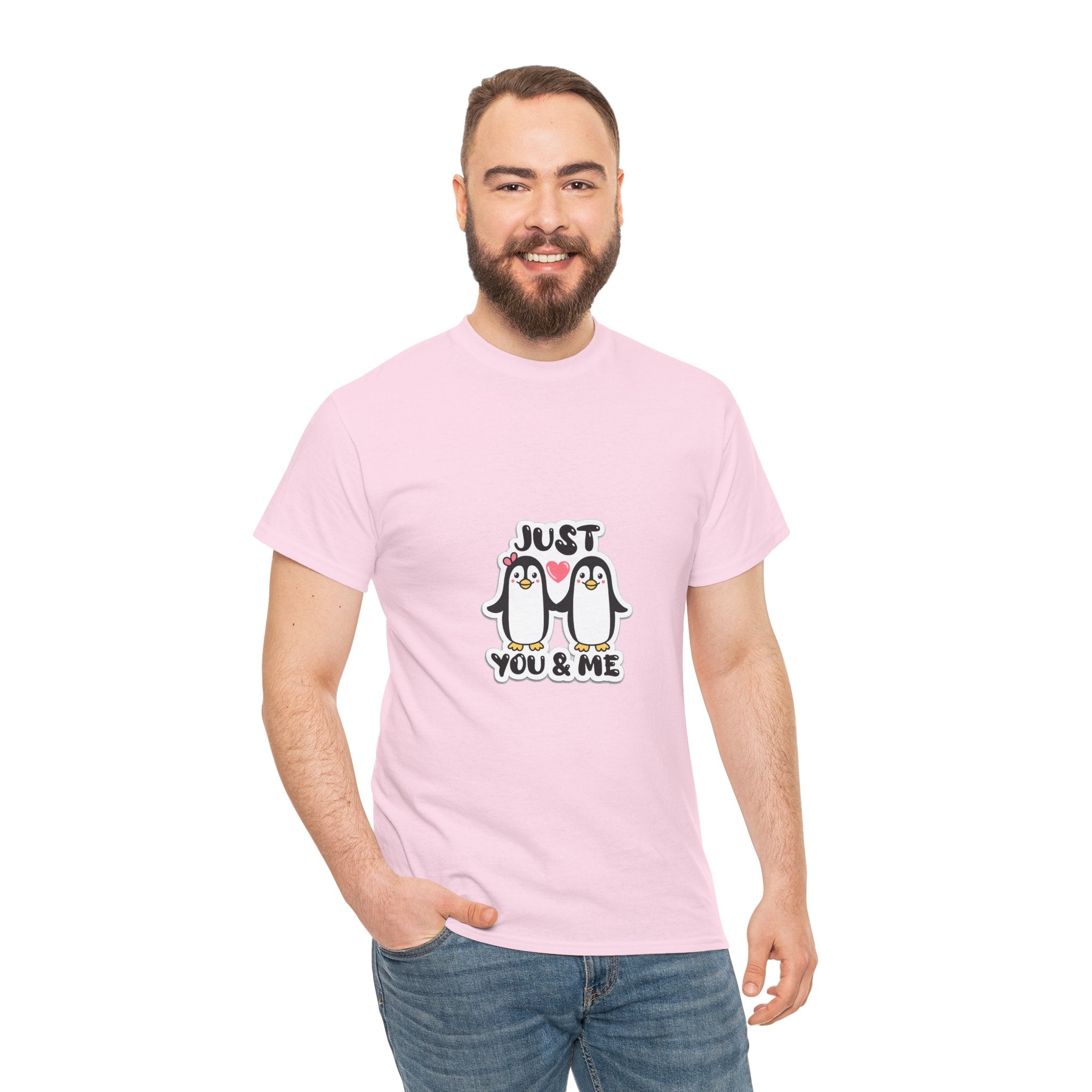 Just You & Me Penguin Tee — Cute Couples Graphic T-Shirt